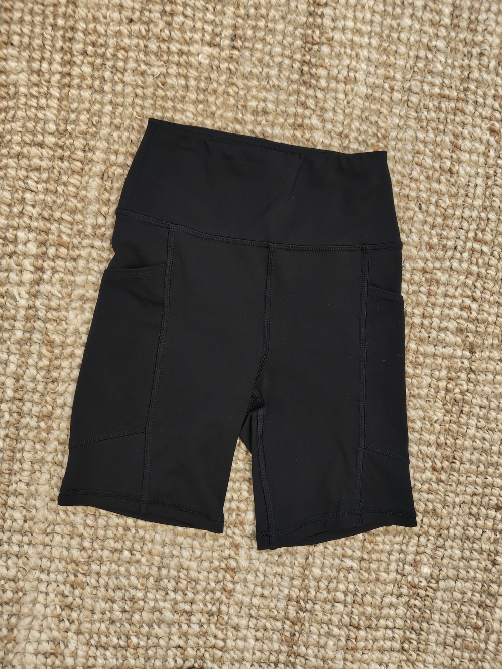 American Eagle Black The Everything Pocket Bike Shorts